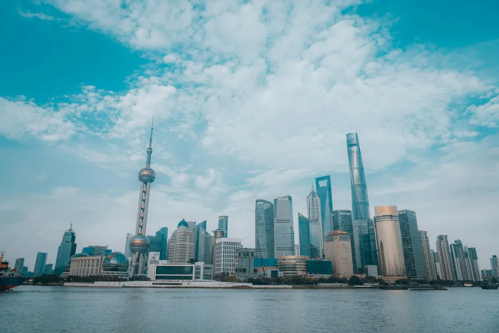 Shanghai skyline across the Huangpu River